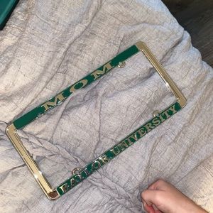 baylor university mom license plate frame